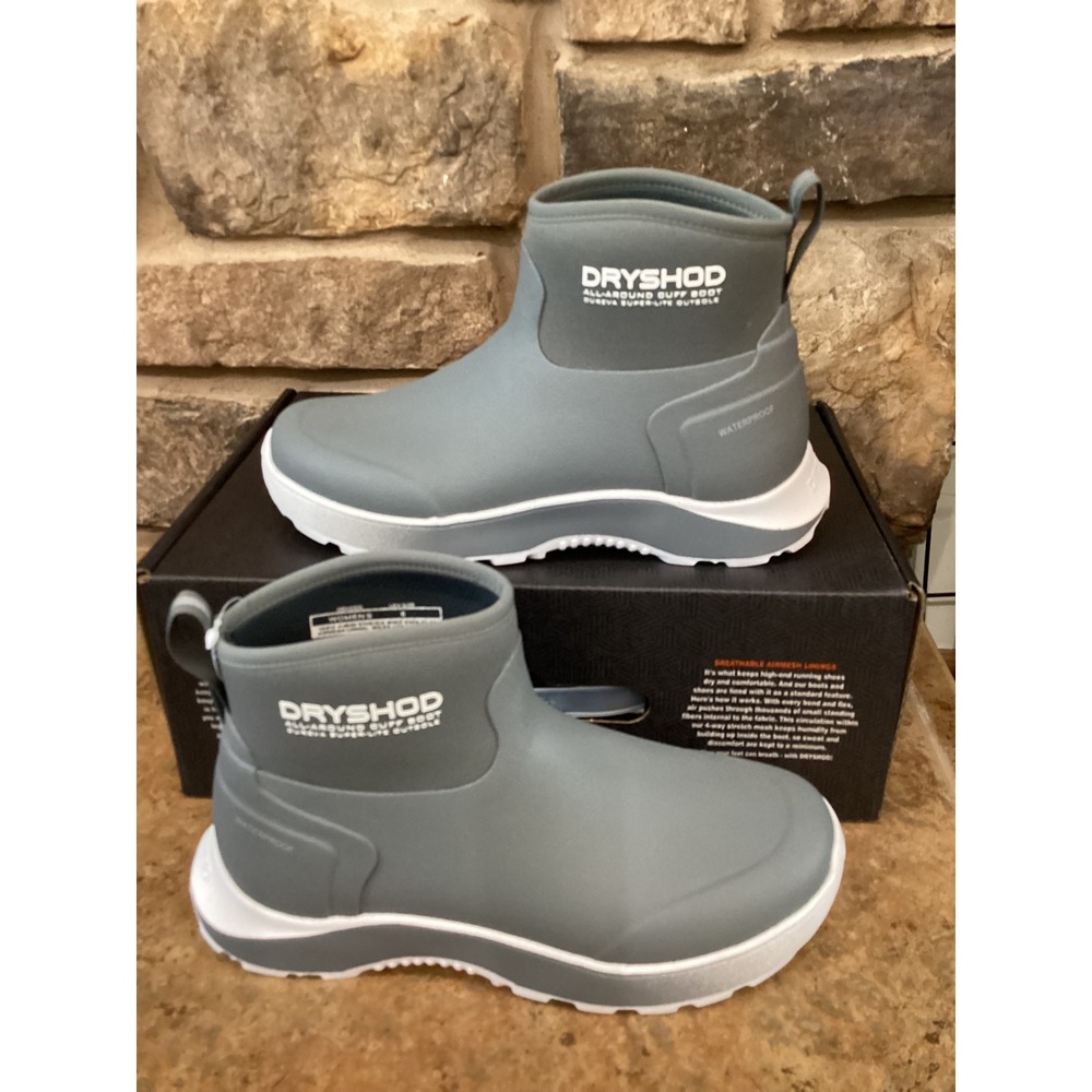 Dryshod Evalusion All-Around Cuff Boot Grey White EVA-WC-DGY Womens Size 7.5 New
